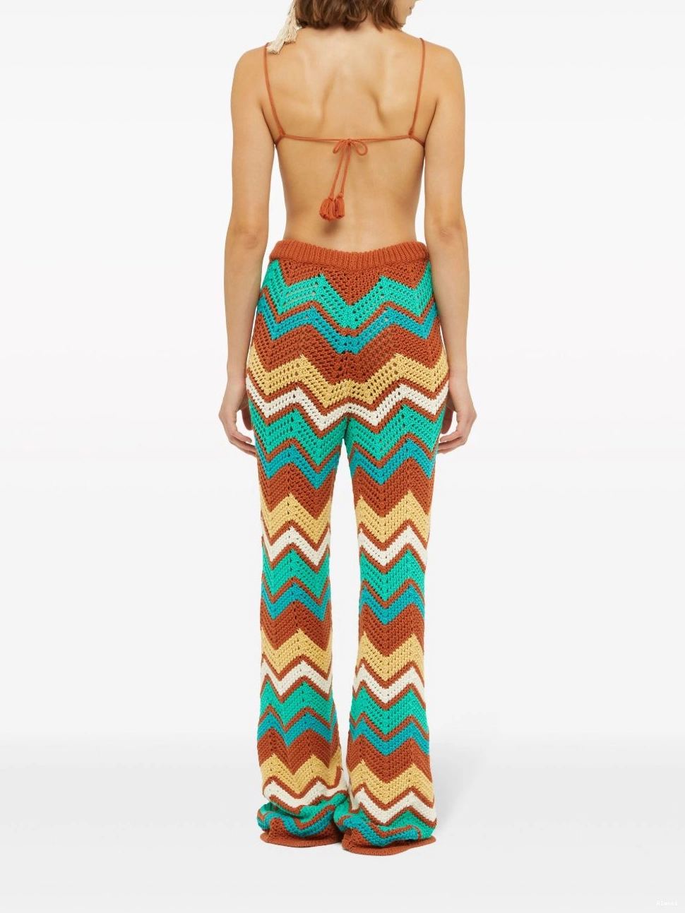 Affordable Women Kaleidoscopic knit trousers chevron Alanui 0709